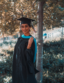 A Woman Graduating